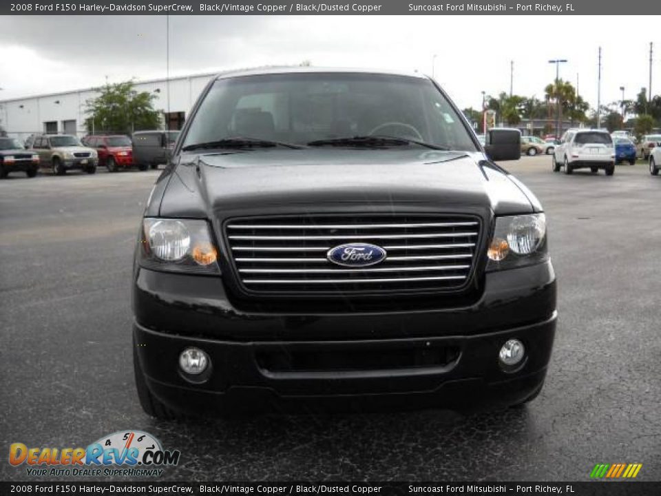 2008 Ford F150 Harley-Davidson SuperCrew Black/Vintage Copper / Black/Dusted Copper Photo #12