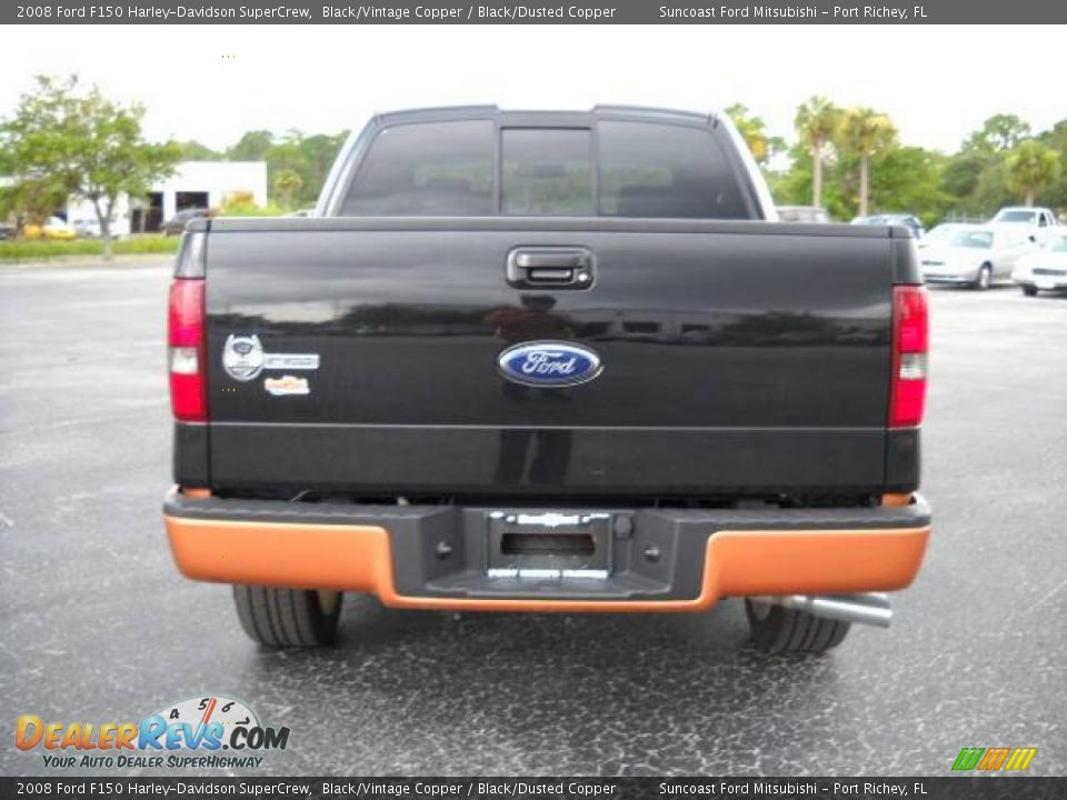 2008 Ford F150 Harley-Davidson SuperCrew Black/Vintage Copper / Black/Dusted Copper Photo #13