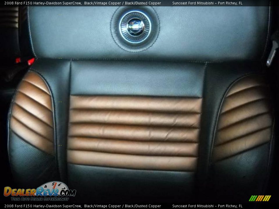 Black/Dusted Copper Interior - 2008 Ford F150 Harley-Davidson SuperCrew Photo #18