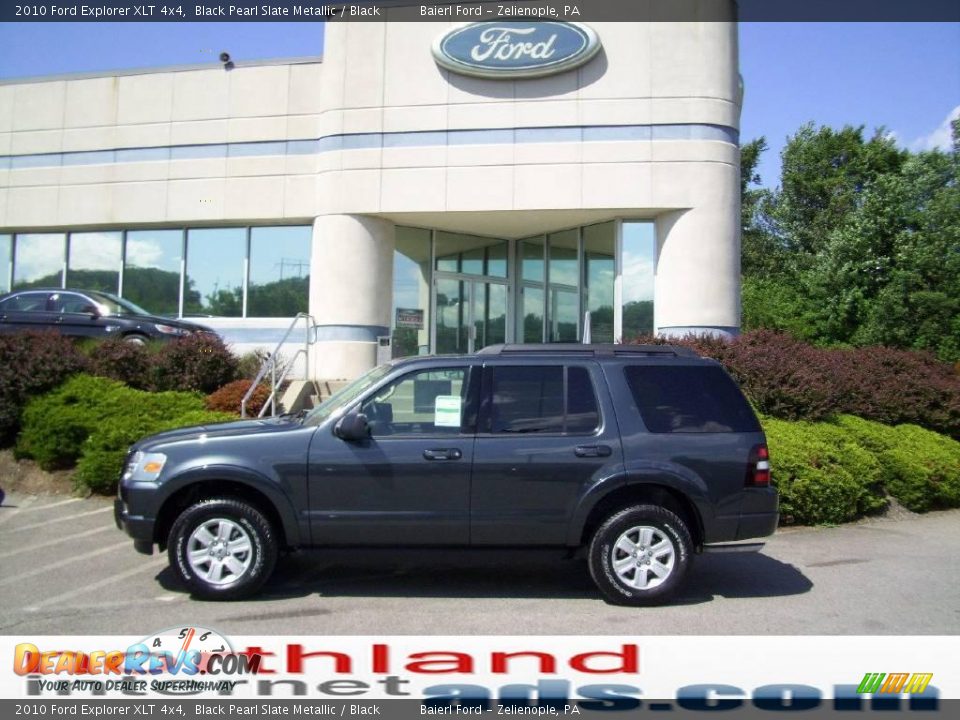 2010 Ford Explorer XLT 4x4 Black Pearl Slate Metallic / Black Photo #1