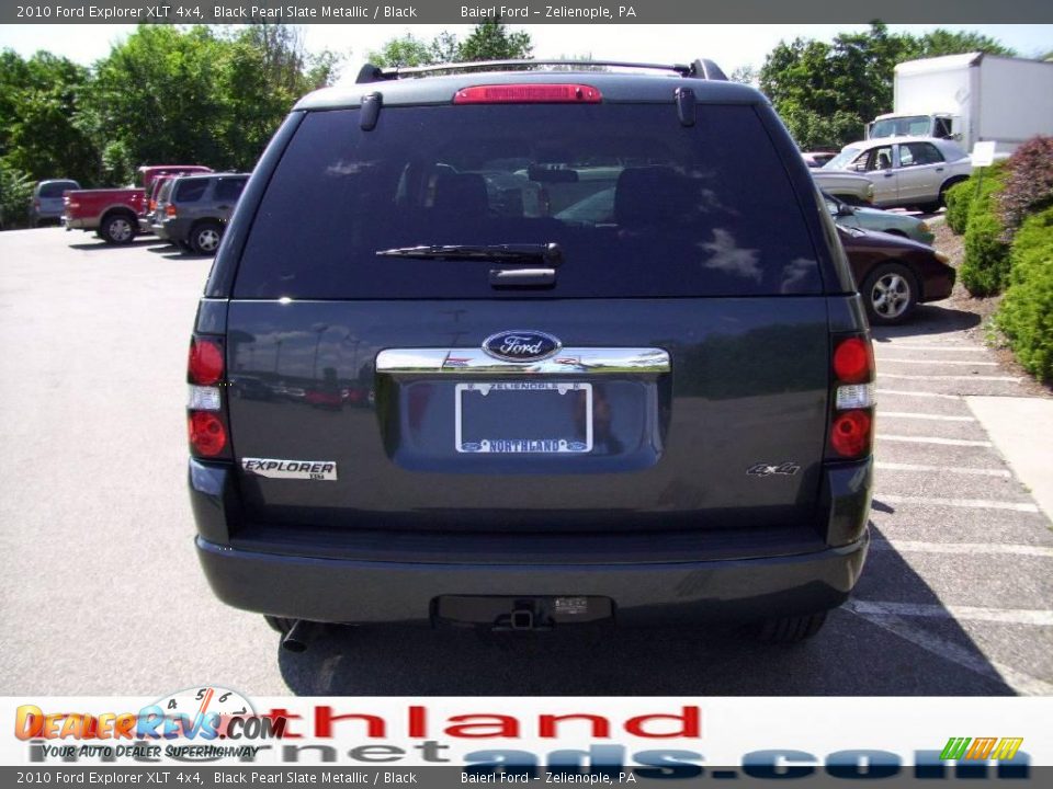 2010 Ford Explorer XLT 4x4 Black Pearl Slate Metallic / Black Photo #3