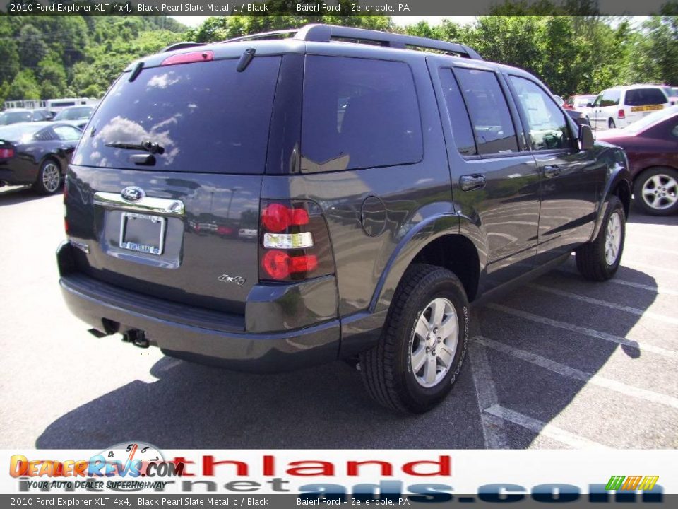 2010 Ford Explorer XLT 4x4 Black Pearl Slate Metallic / Black Photo #4