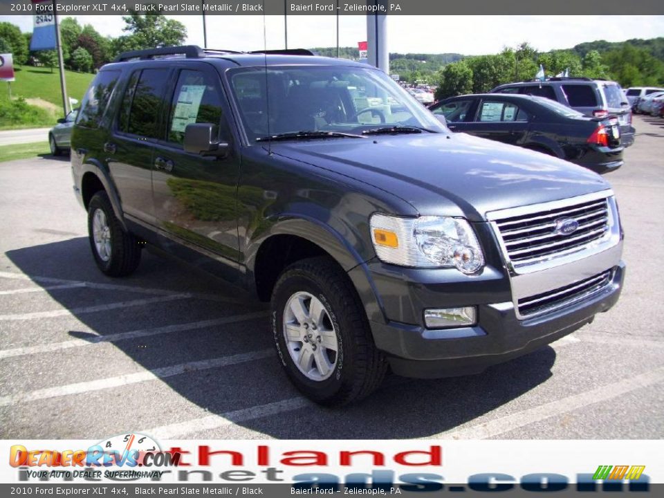 2010 Ford Explorer XLT 4x4 Black Pearl Slate Metallic / Black Photo #5