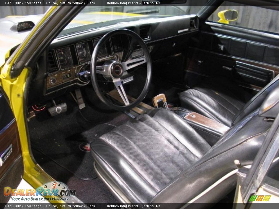 1970 Buick GSX Stage 1 Coupe Saturn Yellow / Black Photo #7