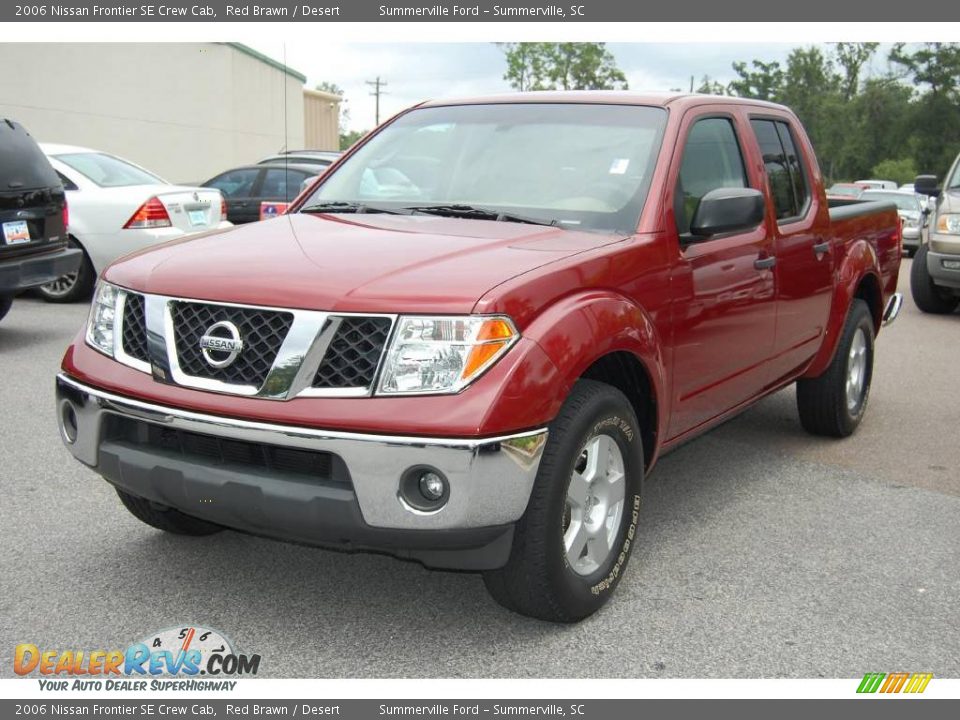 2006 Nissan Frontier SE Crew Cab Red Brawn / Desert Photo #11
