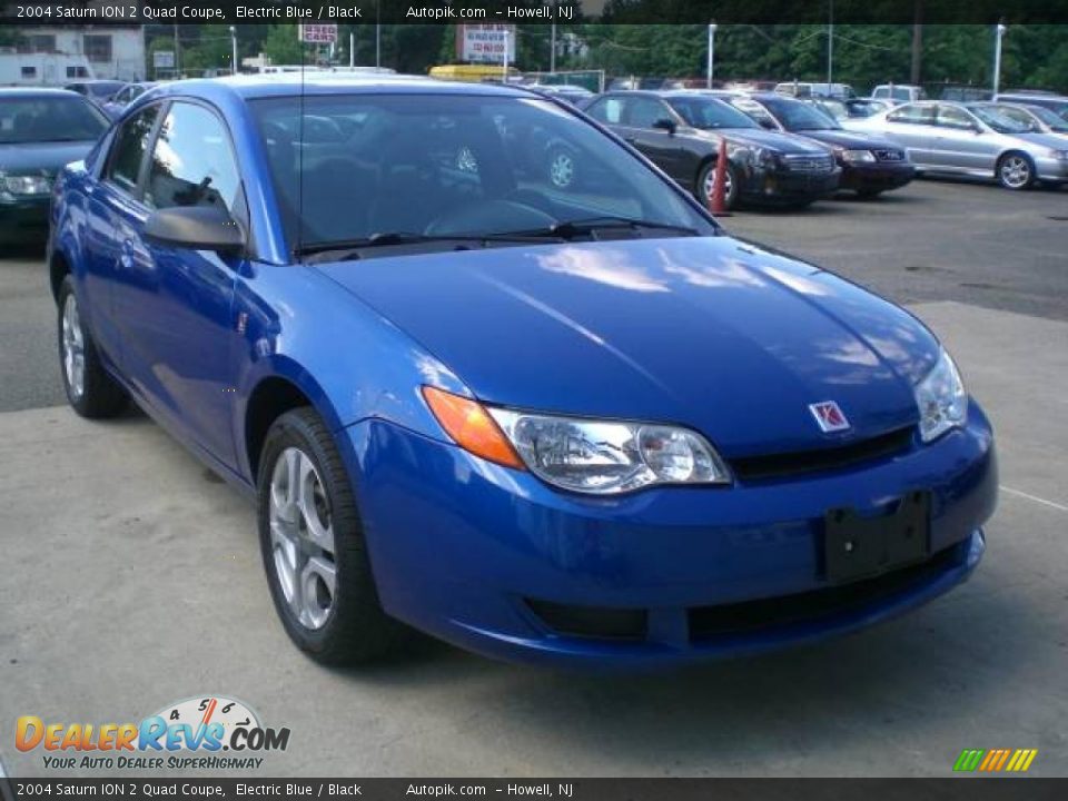 2004 Saturn ION 2 Quad Coupe Electric Blue / Black Photo #2