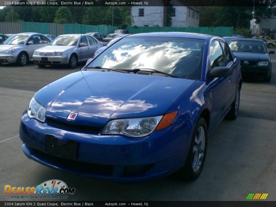 2004 Saturn ION 2 Quad Coupe Electric Blue / Black Photo #3