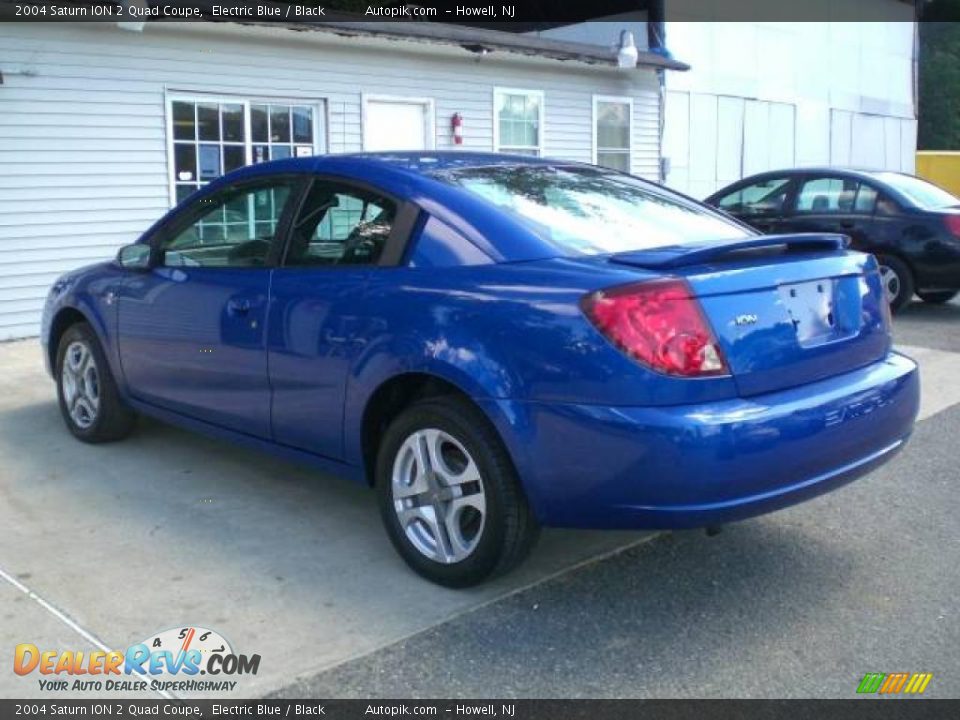 2004 Saturn ION 2 Quad Coupe Electric Blue / Black Photo #5
