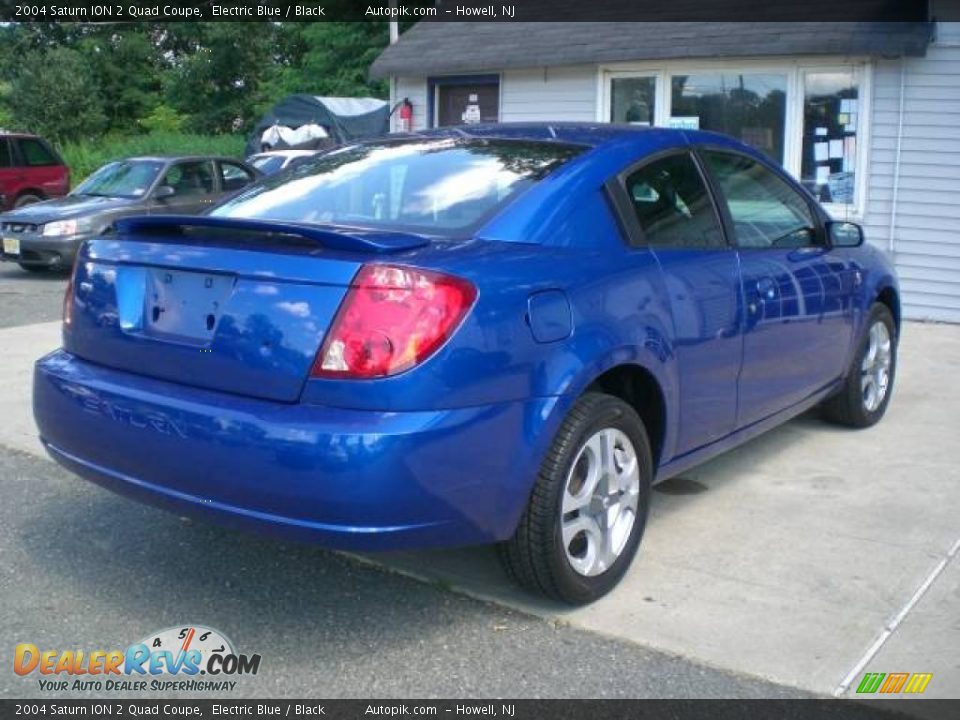 2004 Saturn ION 2 Quad Coupe Electric Blue / Black Photo #7