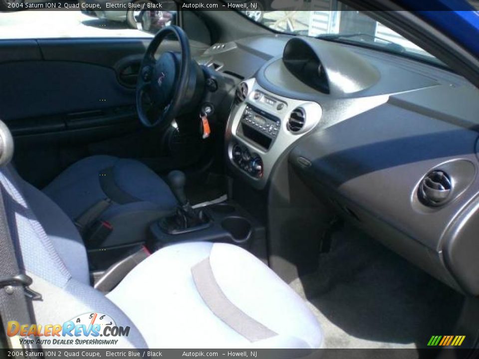 2004 Saturn ION 2 Quad Coupe Electric Blue / Black Photo #10