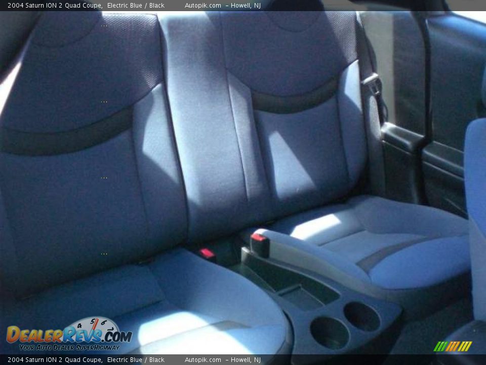 2004 Saturn ION 2 Quad Coupe Electric Blue / Black Photo #11