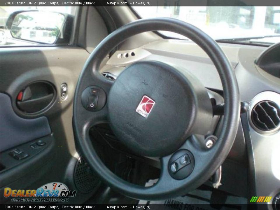 2004 Saturn ION 2 Quad Coupe Electric Blue / Black Photo #14