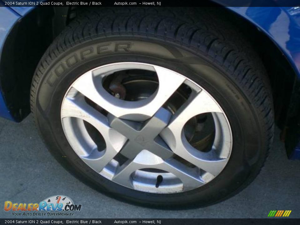 2004 Saturn ION 2 Quad Coupe Electric Blue / Black Photo #17