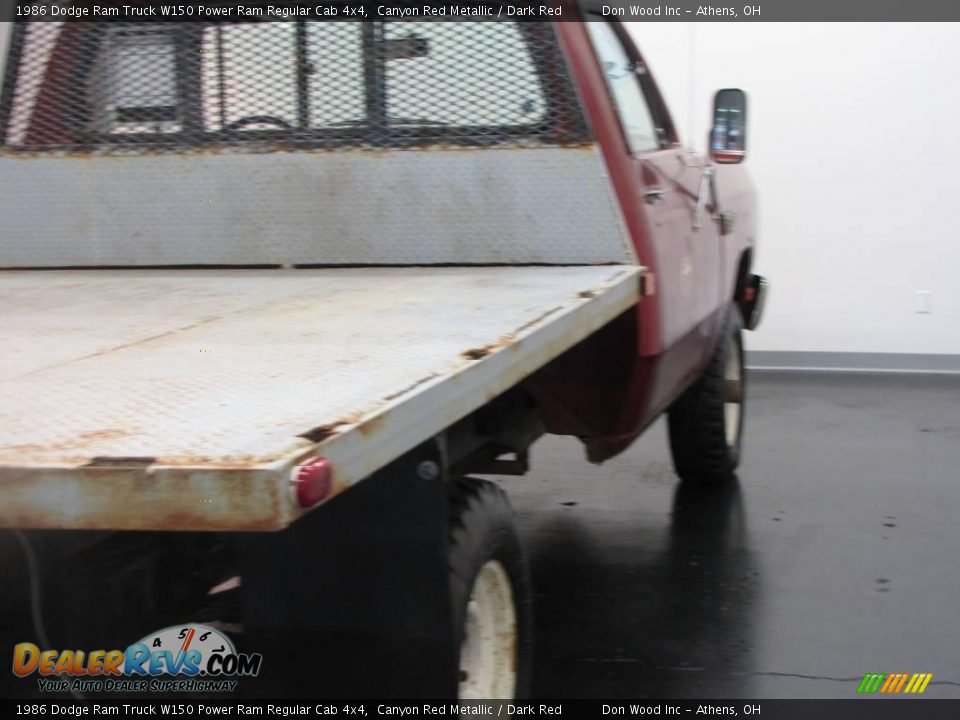 1986 Dodge Ram Truck W150 Power Ram Regular Cab 4x4 Canyon Red Metallic / Dark Red Photo #4