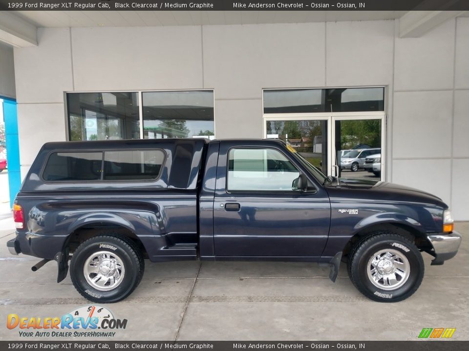 Black Clearcoat 1999 Ford Ranger XLT Regular Cab Photo #3