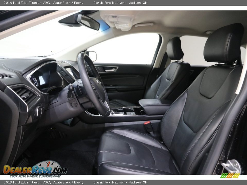 2019 Ford Edge Titanium AWD Agate Black / Ebony Photo #5