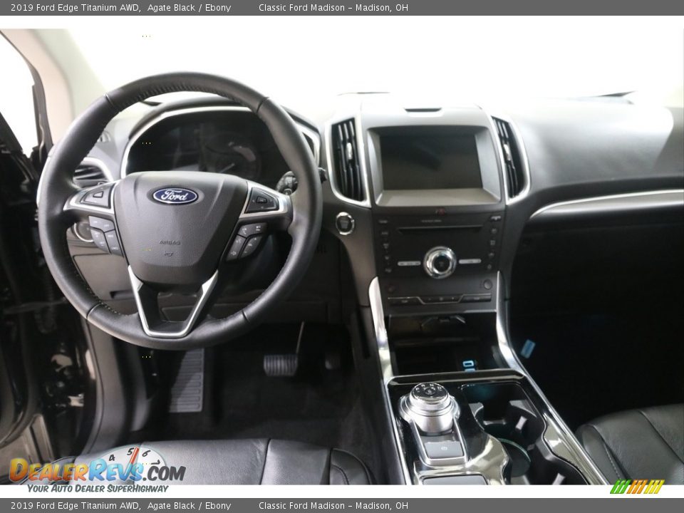 2019 Ford Edge Titanium AWD Agate Black / Ebony Photo #6