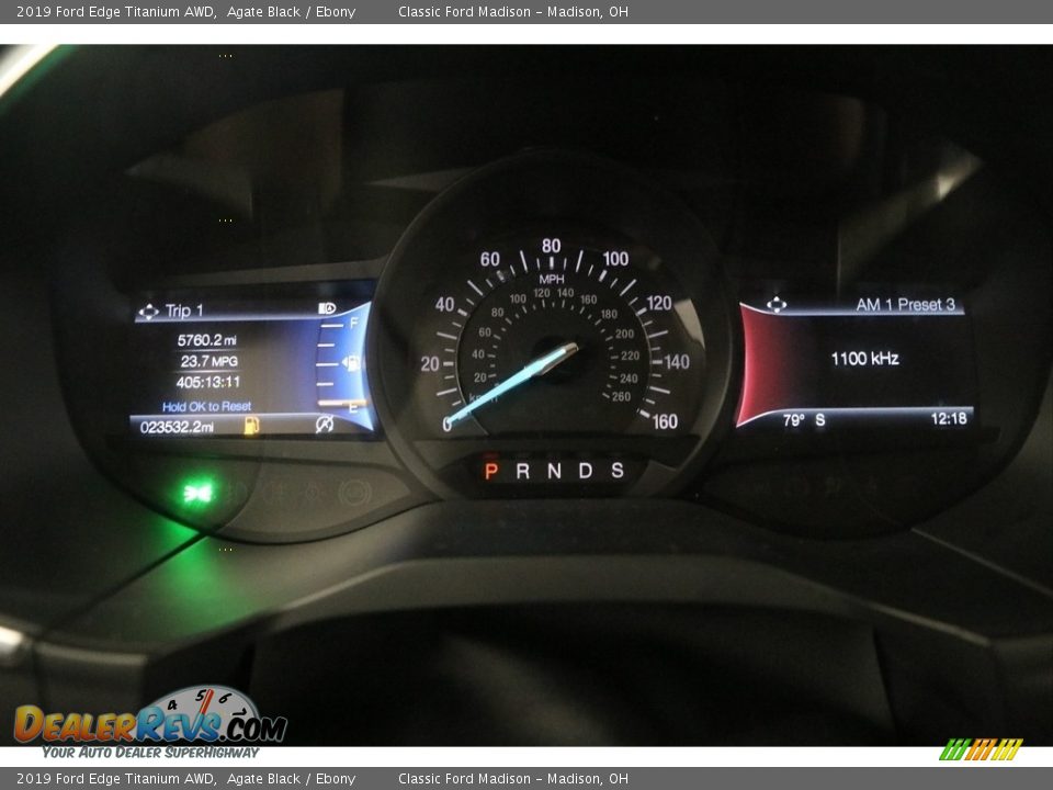 2019 Ford Edge Titanium AWD Agate Black / Ebony Photo #8