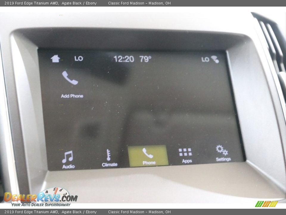 2019 Ford Edge Titanium AWD Agate Black / Ebony Photo #11