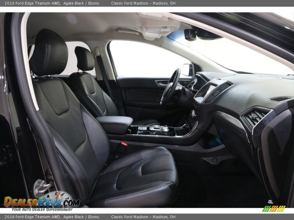 2019 Ford Edge Titanium AWD Agate Black / Ebony Photo #14