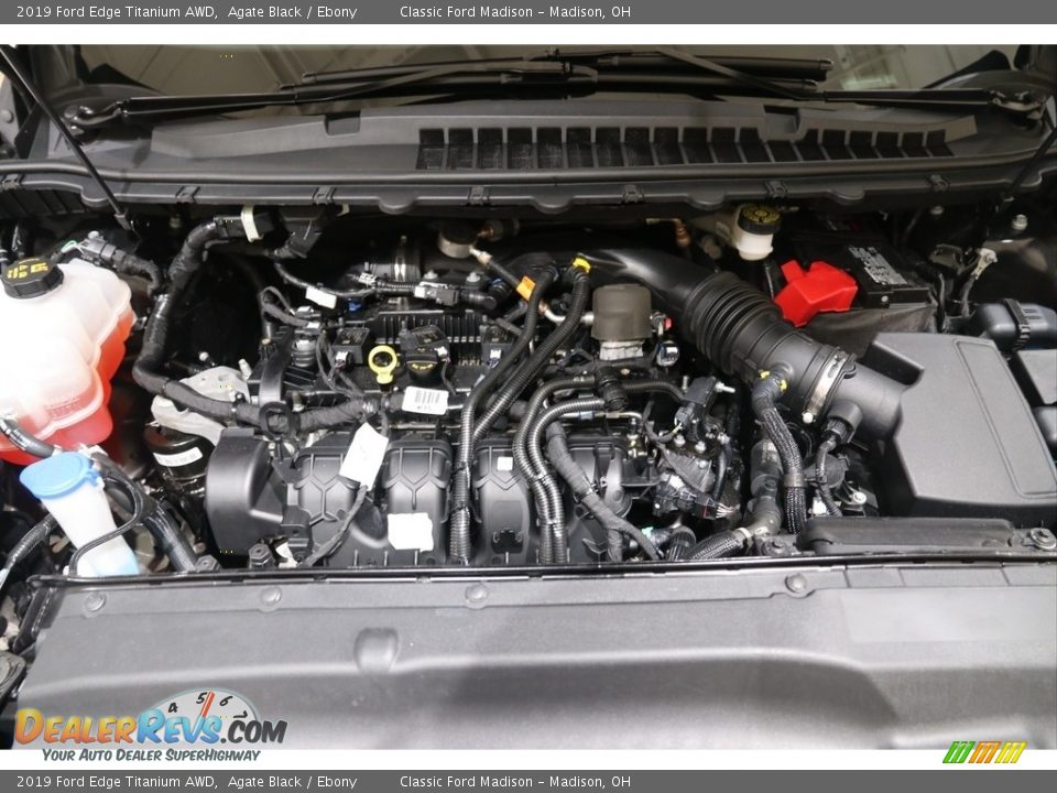 2019 Ford Edge Titanium AWD Agate Black / Ebony Photo #18