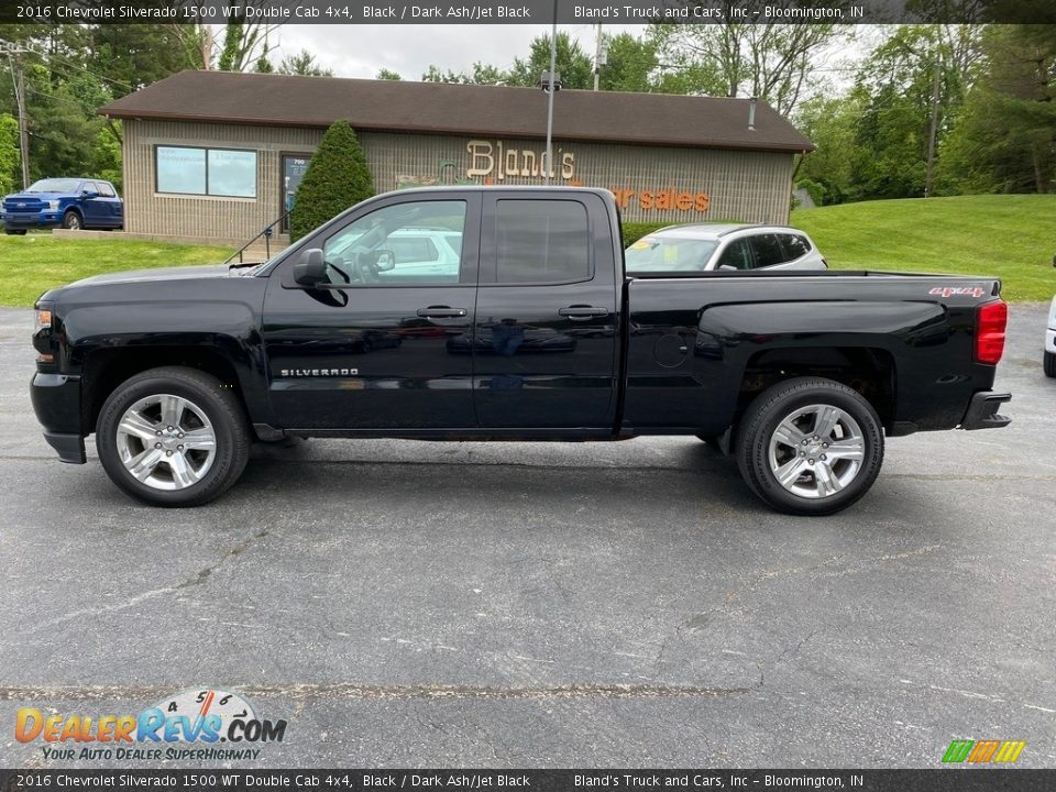 2016 Chevrolet Silverado 1500 WT Double Cab 4x4 Black / Dark Ash/Jet Black Photo #1