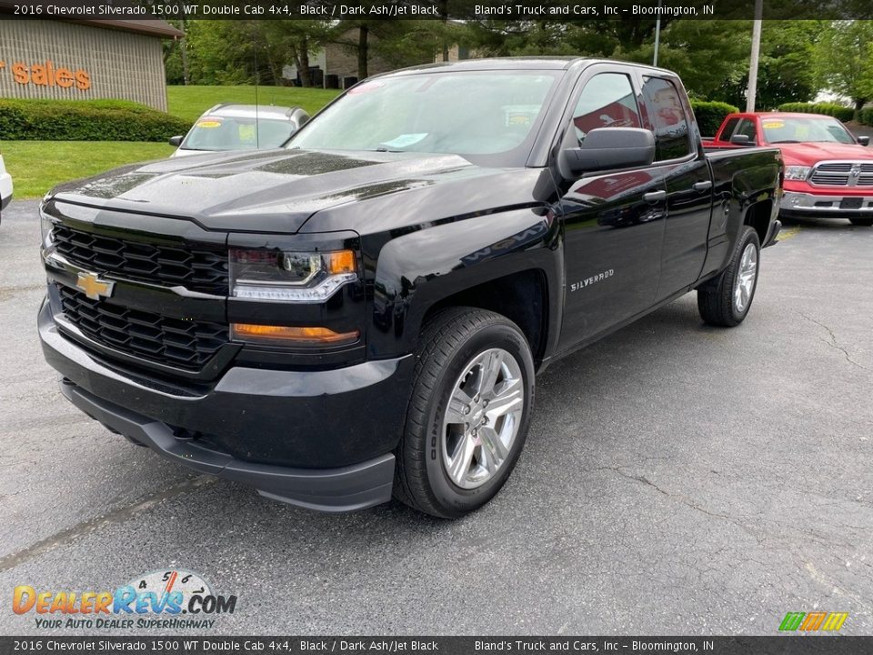 2016 Chevrolet Silverado 1500 WT Double Cab 4x4 Black / Dark Ash/Jet Black Photo #2