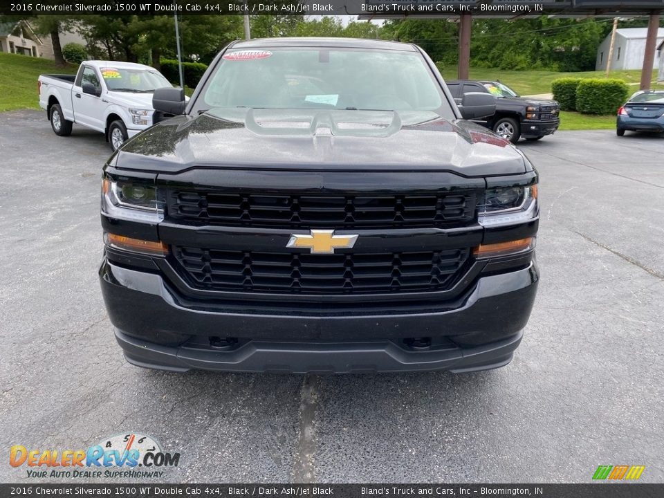 2016 Chevrolet Silverado 1500 WT Double Cab 4x4 Black / Dark Ash/Jet Black Photo #3