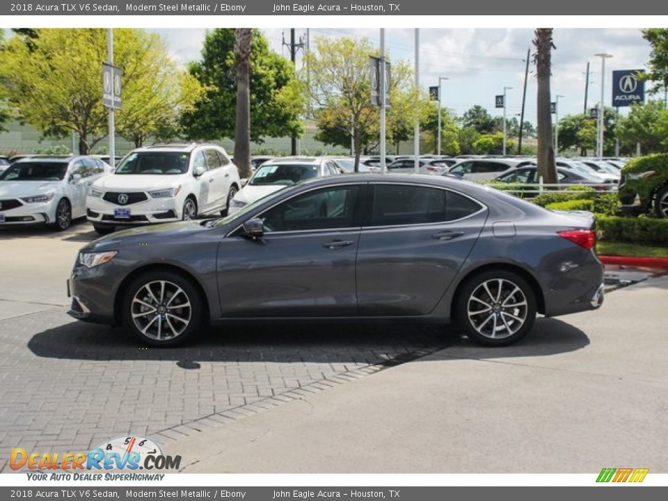 2018 Acura TLX V6 Sedan Modern Steel Metallic / Ebony Photo #5