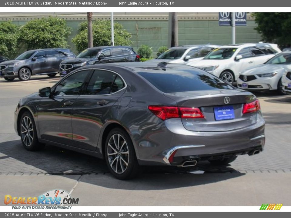 2018 Acura TLX V6 Sedan Modern Steel Metallic / Ebony Photo #6