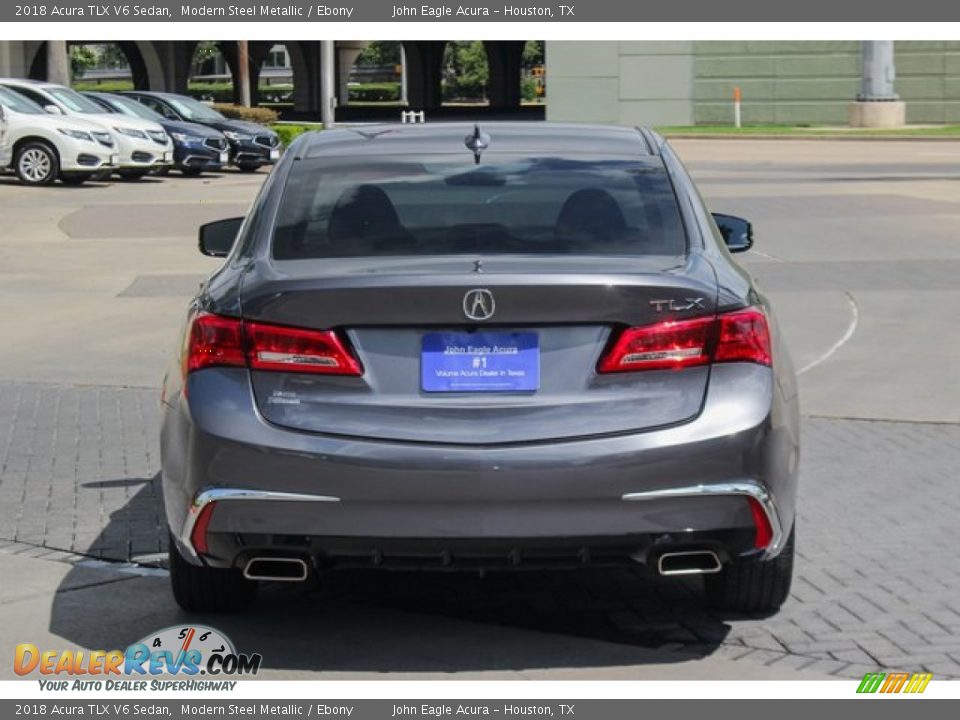 2018 Acura TLX V6 Sedan Modern Steel Metallic / Ebony Photo #7