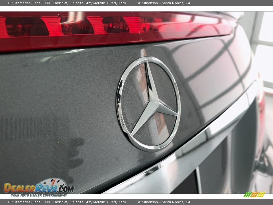 2017 Mercedes-Benz E 400 Cabriolet Selenite Grey Metallic / Red/Black Photo #7