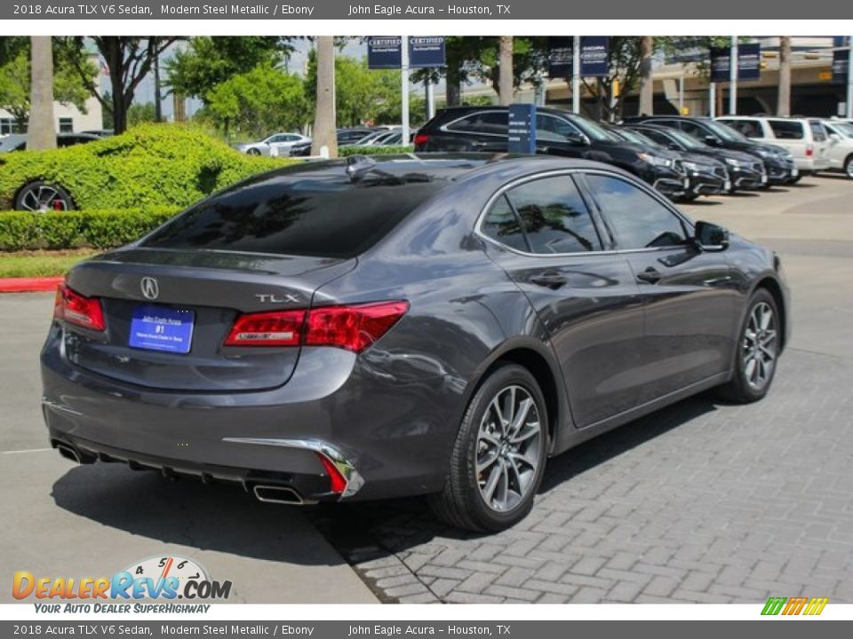 2018 Acura TLX V6 Sedan Modern Steel Metallic / Ebony Photo #8