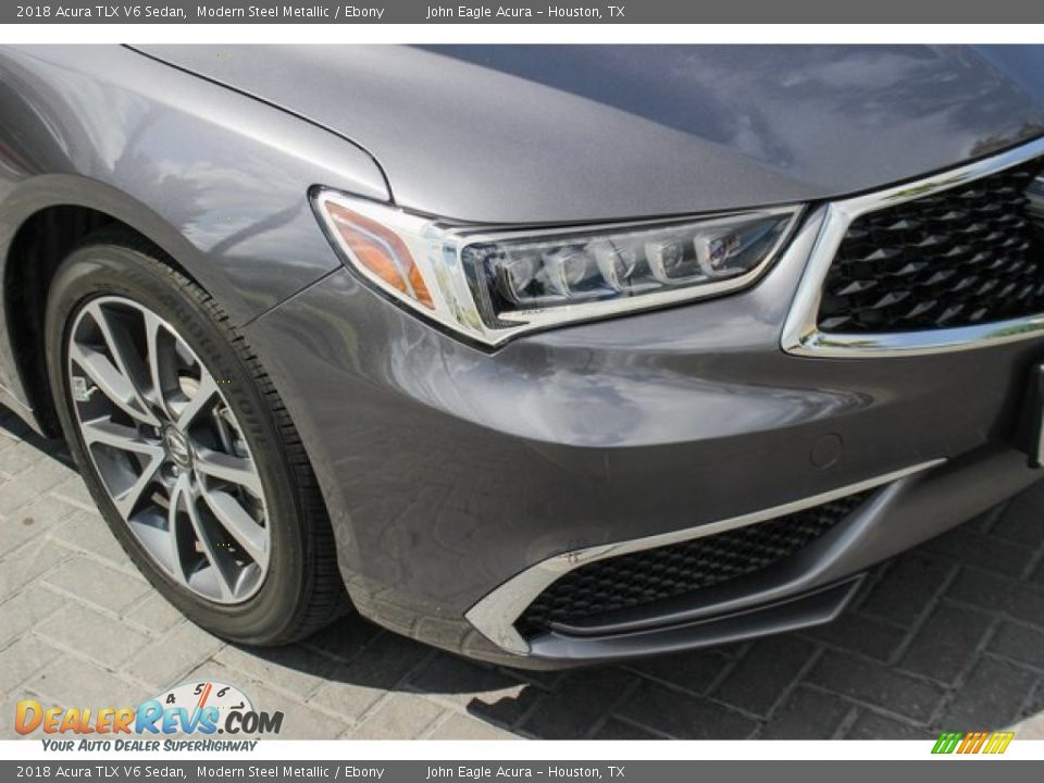 2018 Acura TLX V6 Sedan Modern Steel Metallic / Ebony Photo #13