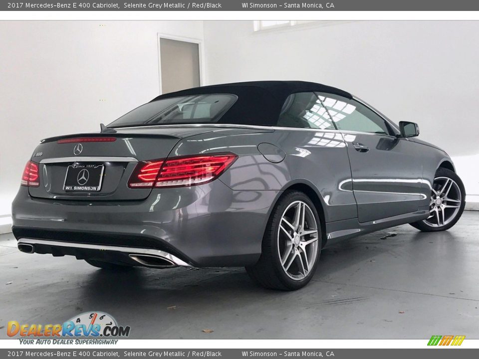 2017 Mercedes-Benz E 400 Cabriolet Selenite Grey Metallic / Red/Black Photo #16