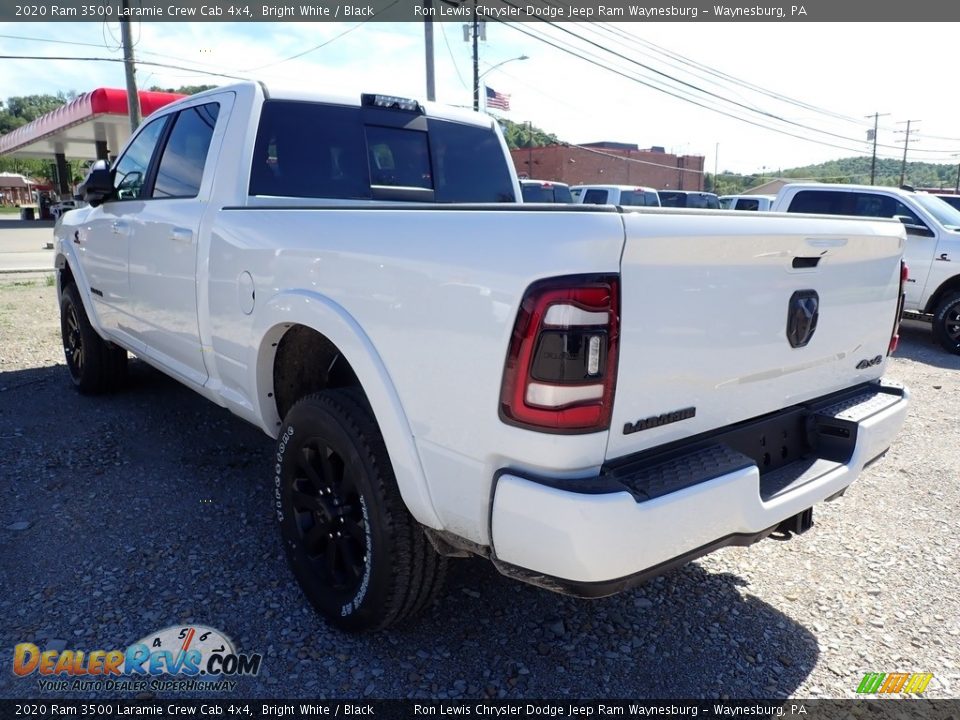 2020 Ram 3500 Laramie Crew Cab 4x4 Bright White / Black Photo #4