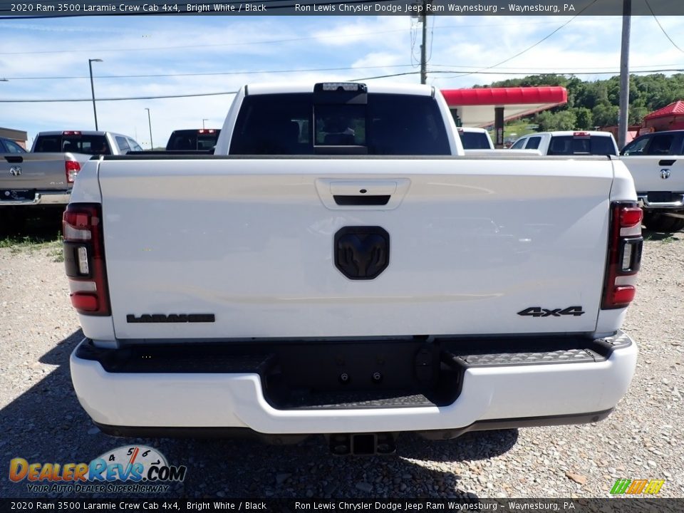 2020 Ram 3500 Laramie Crew Cab 4x4 Bright White / Black Photo #5