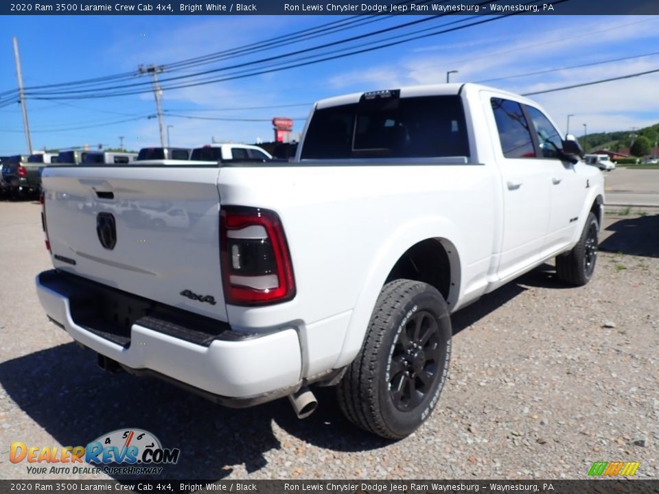 2020 Ram 3500 Laramie Crew Cab 4x4 Bright White / Black Photo #6