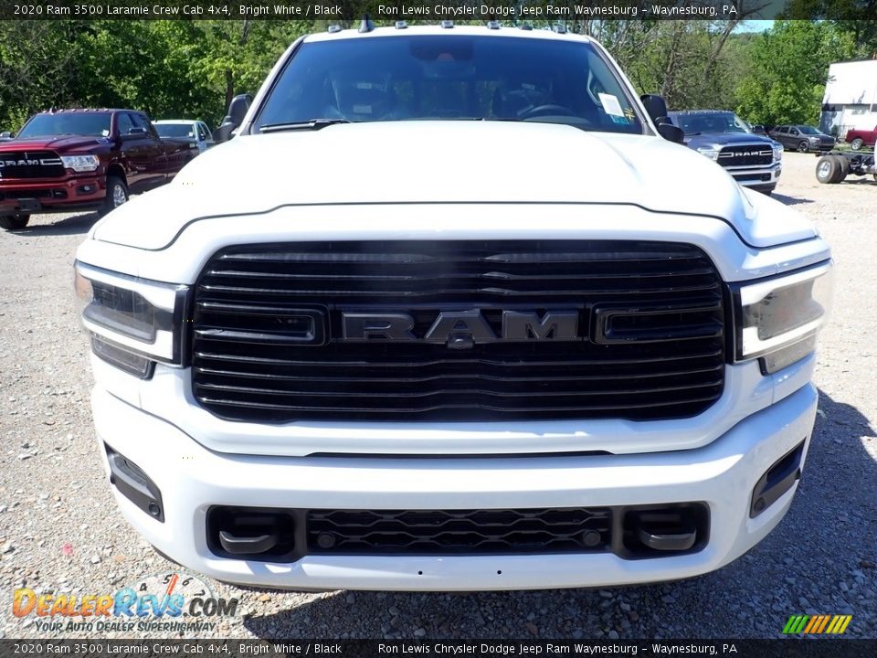 2020 Ram 3500 Laramie Crew Cab 4x4 Bright White / Black Photo #9