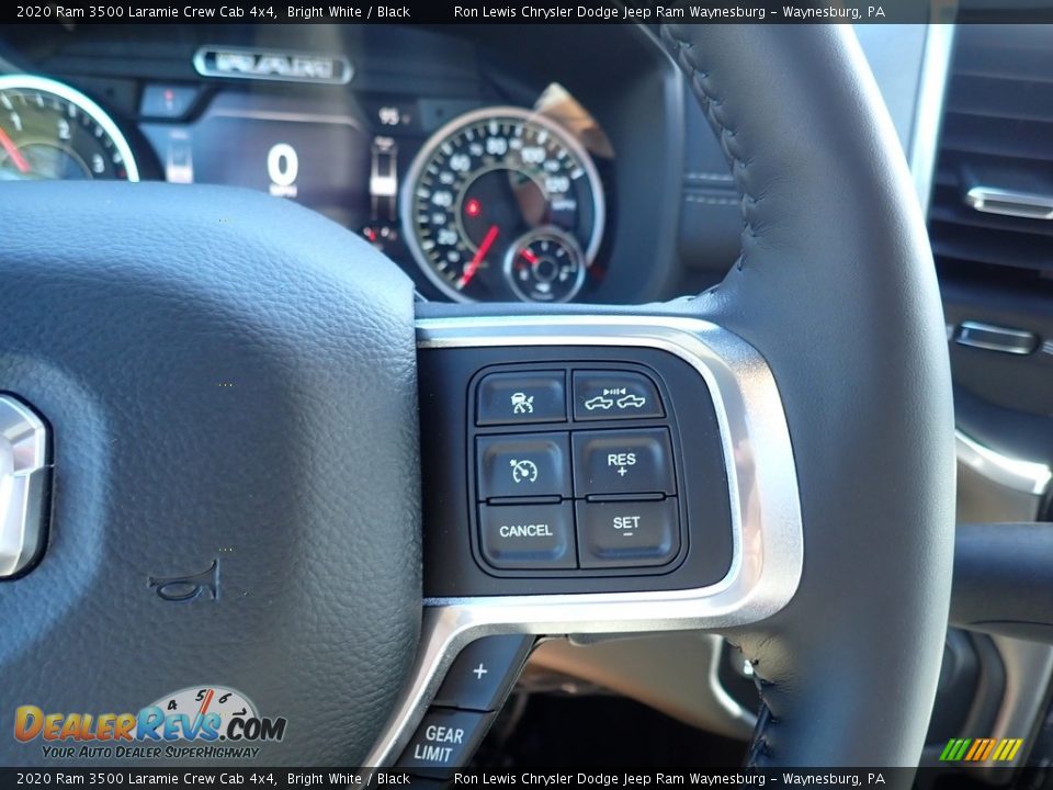 2020 Ram 3500 Laramie Crew Cab 4x4 Bright White / Black Photo #19