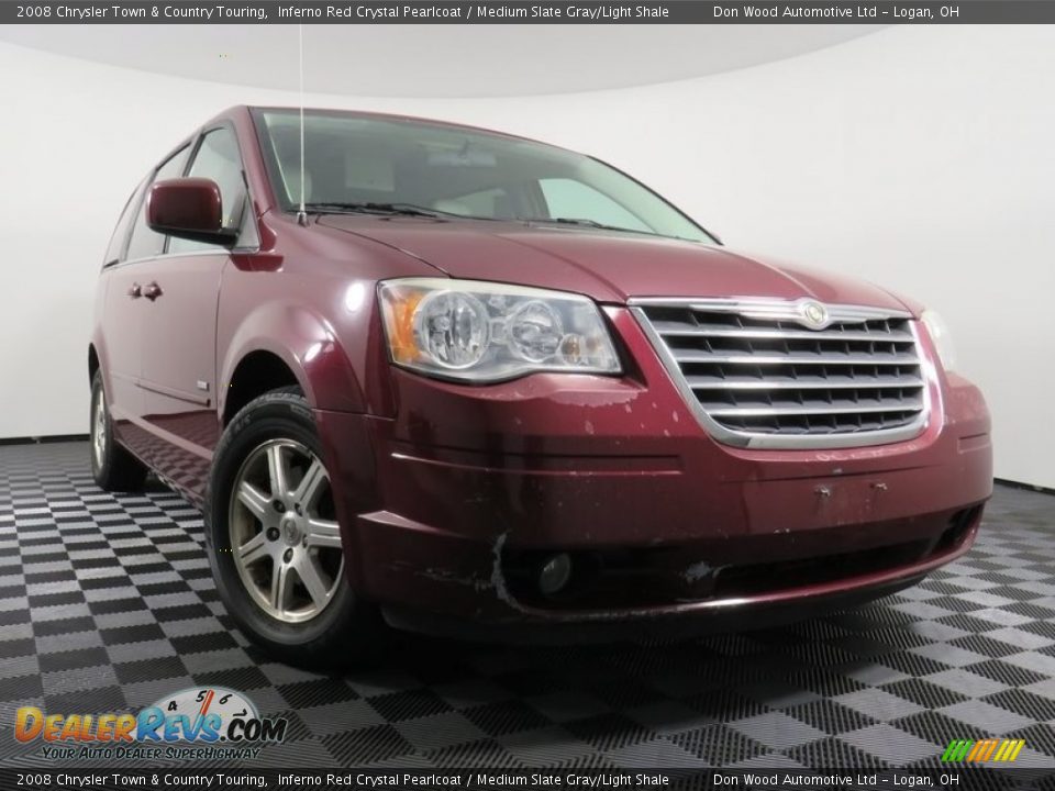 2008 Chrysler Town & Country Touring Inferno Red Crystal Pearlcoat / Medium Slate Gray/Light Shale Photo #1