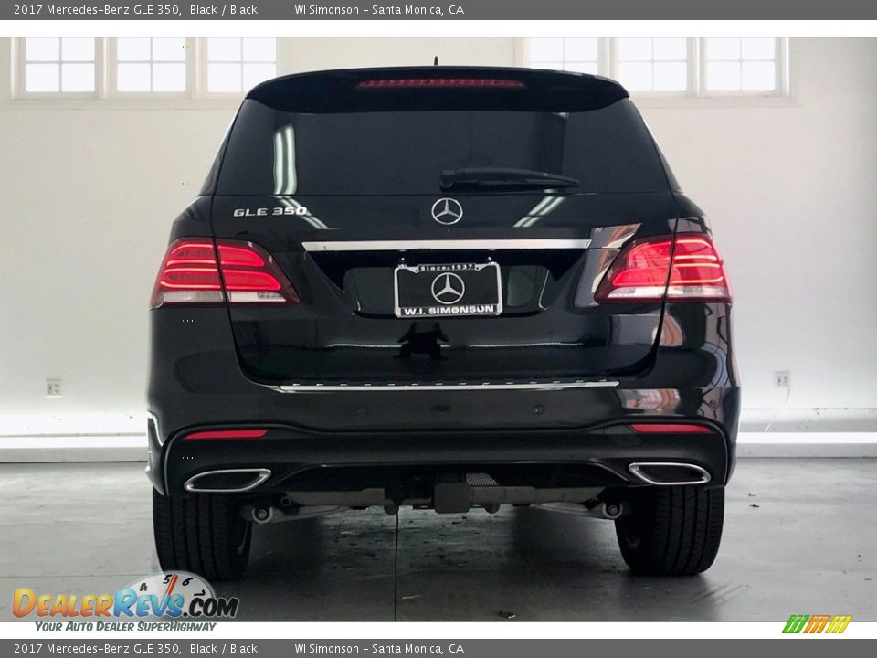 2017 Mercedes-Benz GLE 350 Black / Black Photo #3