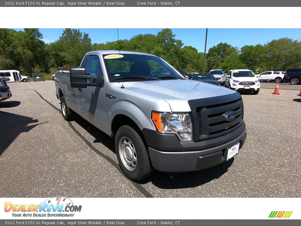 2012 Ford F150 XL Regular Cab Ingot Silver Metallic / Steel Gray Photo #1
