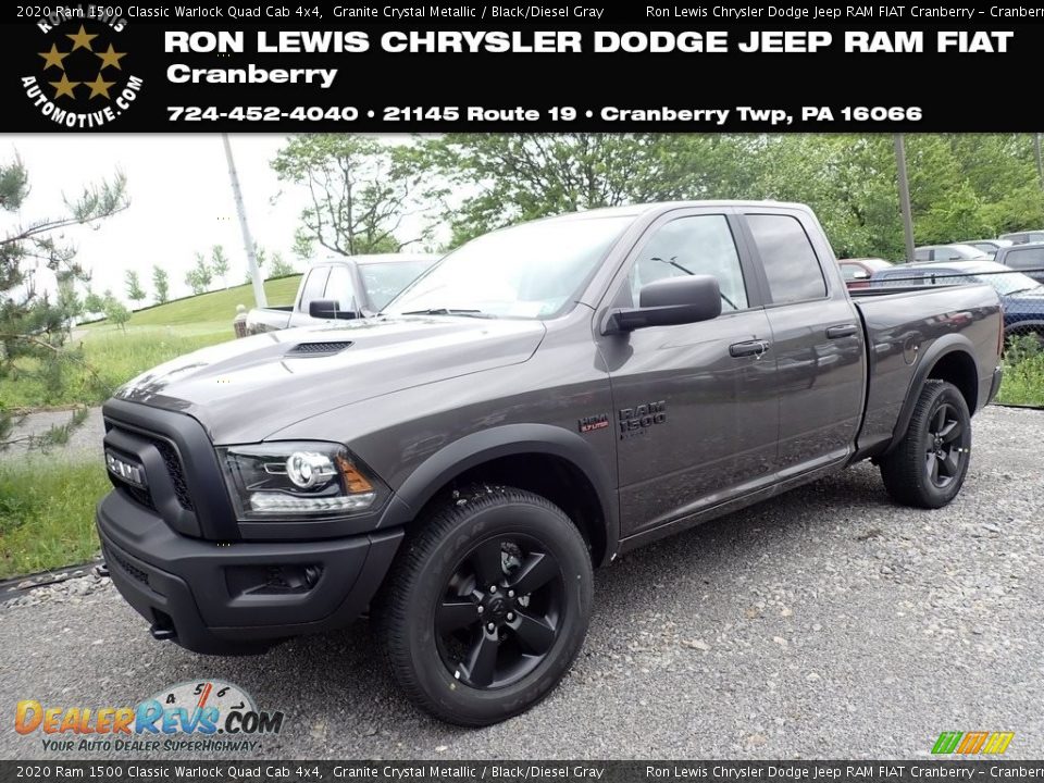 2020 Ram 1500 Classic Warlock Quad Cab 4x4 Granite Crystal Metallic / Black/Diesel Gray Photo #1