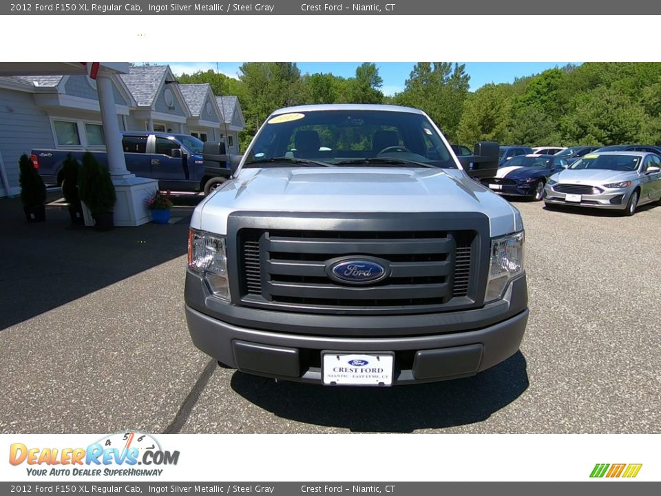2012 Ford F150 XL Regular Cab Ingot Silver Metallic / Steel Gray Photo #2