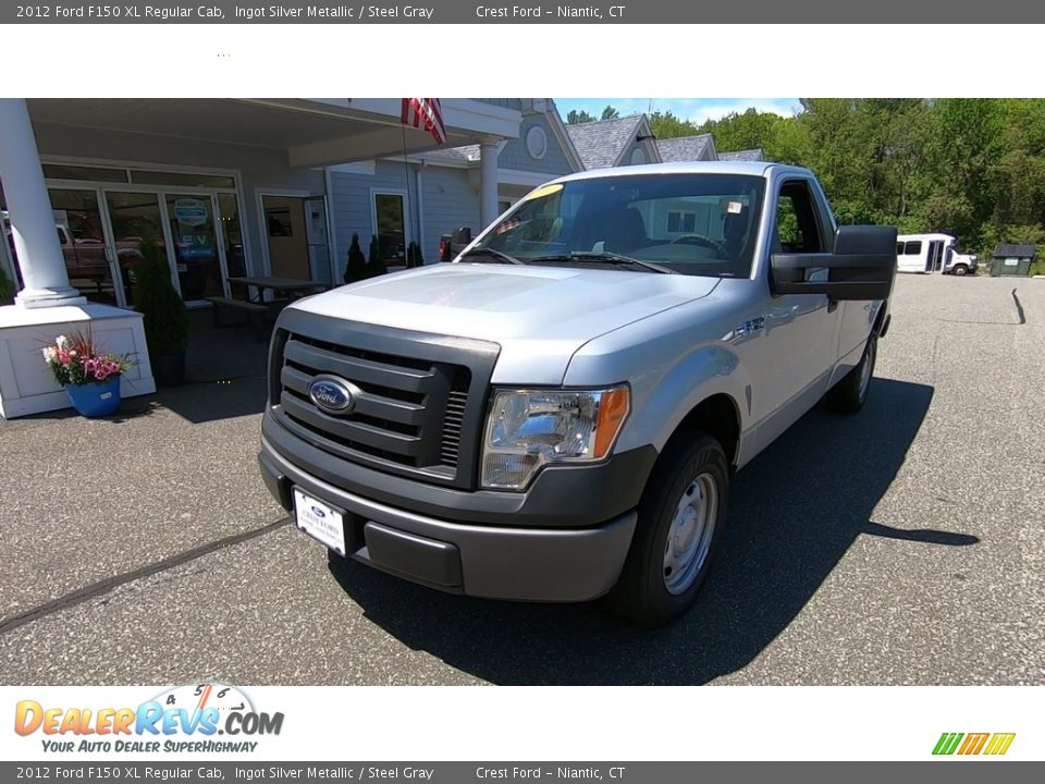 2012 Ford F150 XL Regular Cab Ingot Silver Metallic / Steel Gray Photo #3