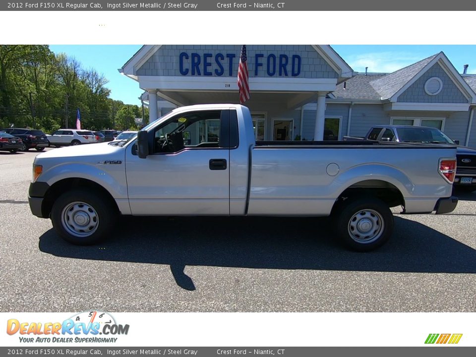 2012 Ford F150 XL Regular Cab Ingot Silver Metallic / Steel Gray Photo #4
