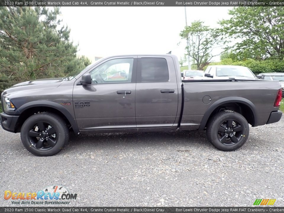 2020 Ram 1500 Classic Warlock Quad Cab 4x4 Granite Crystal Metallic / Black/Diesel Gray Photo #3