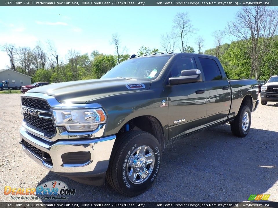 2020 Ram 2500 Tradesman Crew Cab 4x4 Olive Green Pearl / Black/Diesel Gray Photo #1