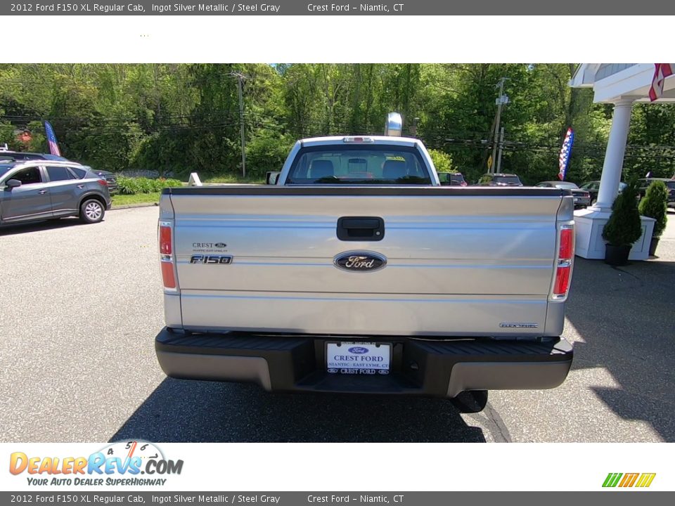 2012 Ford F150 XL Regular Cab Ingot Silver Metallic / Steel Gray Photo #6
